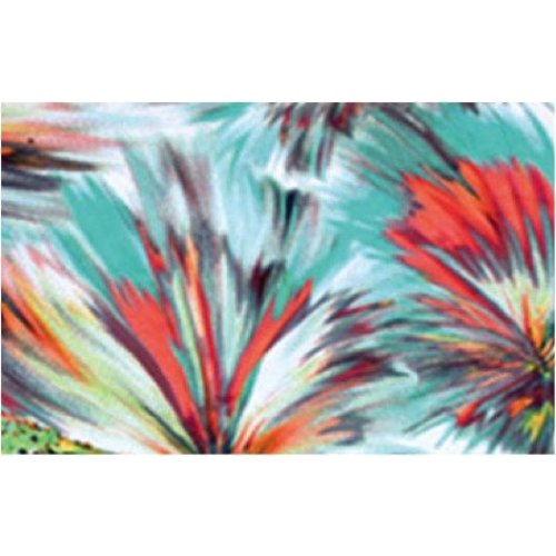 Fabric Sandals Ballet-style Turquoise Tie-dye