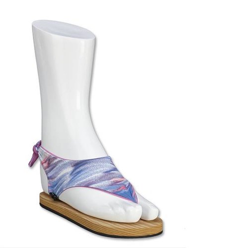 Fabric Sandals Mini Blue Flower