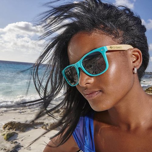 Bamboo Sunglasses Aqua