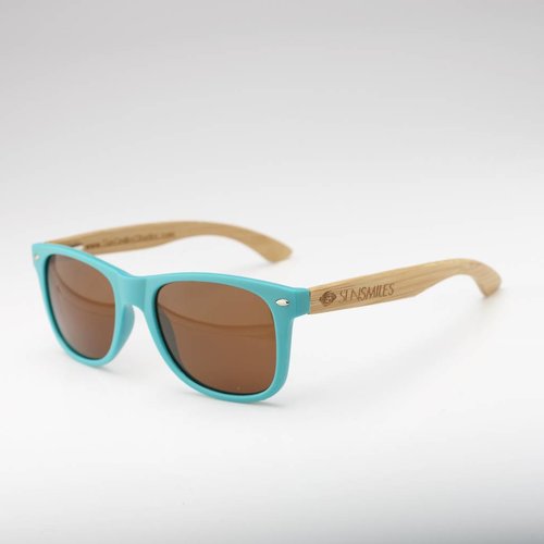 Bamboo Sunglasses Aqua