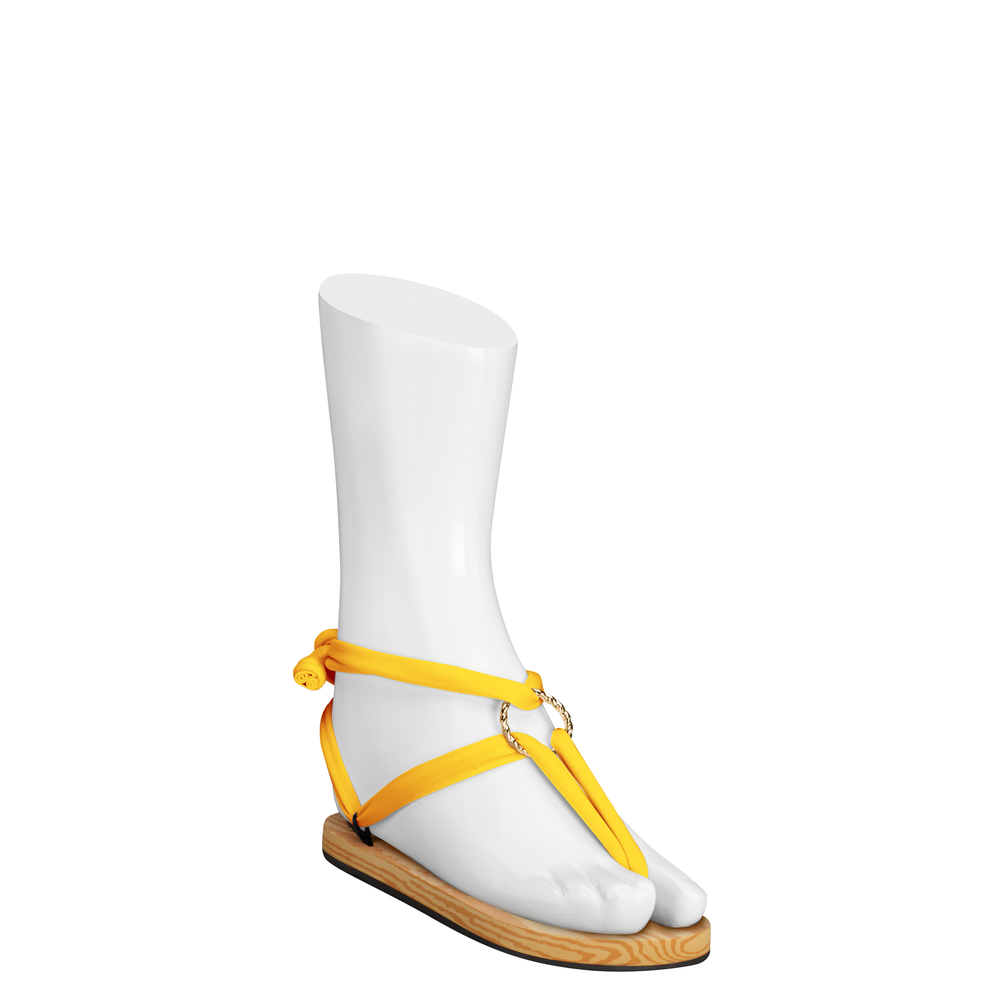Buy Design Crew Yellow Interwoven Sleek Strappy Sandals Online at Best  Prices in India - JioMart.