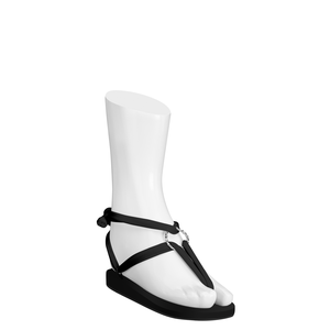 Classic Linten Zwarte met Zilveren Ringen