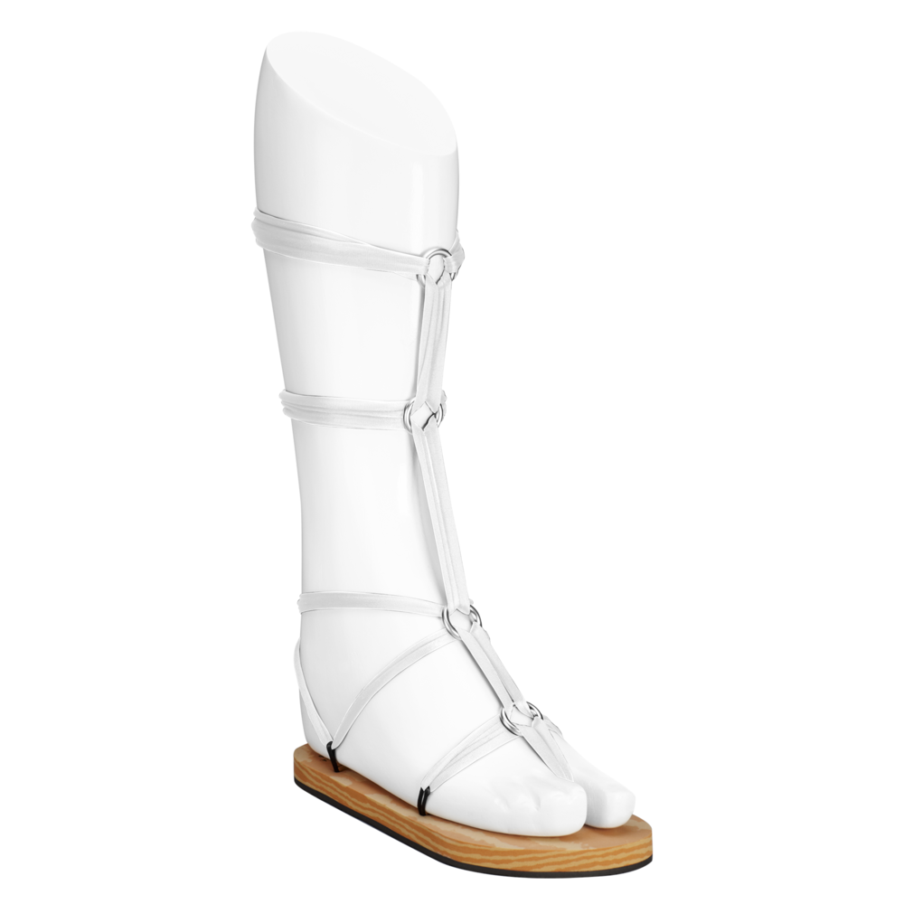 white gladiator sandals
