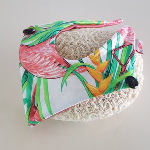 Mini Sok White Flamingo