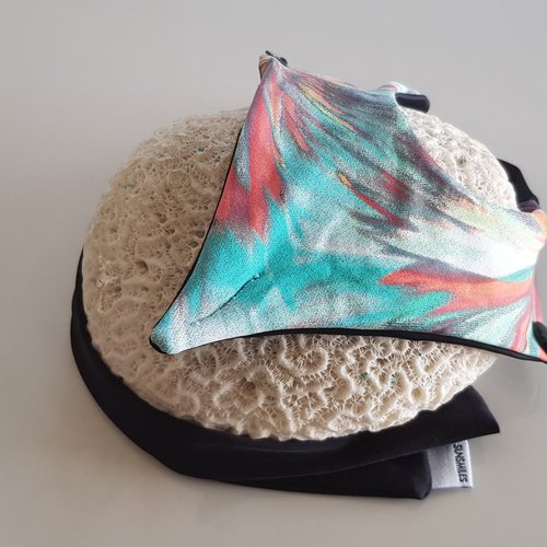 Fabric Sandals Ballet-style Turquoise Tie-dye