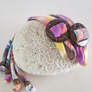 Coco Print Linten Yellow Tie-dye