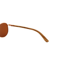 Wooden sunglasses with brown polarized lenses Wooden sunglasses with brown polarized lenses