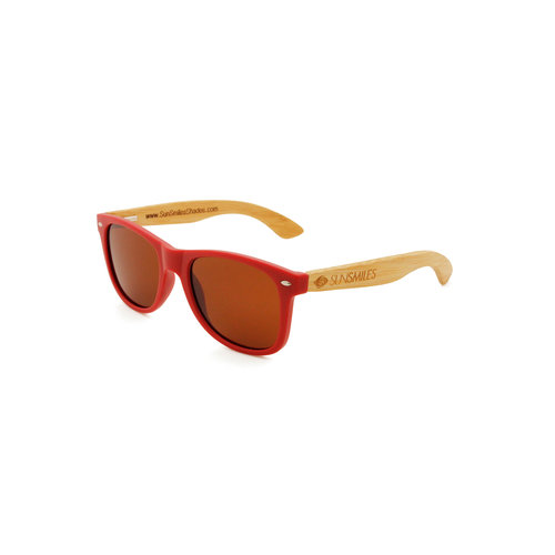 Wayfarer Zonnebril Bordeauxrood