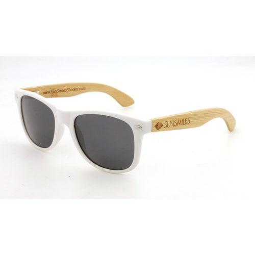 Okinawa Men's Polarized Bamboo Wooden Sunglasses- Tribal Engraved Wood (Green or Grey Lens) Grey Lens