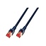 CAT 6 patchkabel S/FTP 7.5 meter 100% koper - Zwart