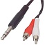6.35 mm jack stereo 2 tulp 1.5 meter