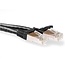 10 Gb Cat6A SSTP PiMF Patchkabel 10.0 meter 100% koper - Zwart