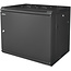 9U 19" Luxe wand patchkast gesloten deur (BxDxH) 600x600x500 - zwart