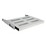 19 inch uitschuifbaar legbord (tray) 1U lade voor 800 - 1000mm diepe kasten - Grijs