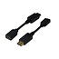 DisplayPort adapter kabel - DP > HDMI type A - M/F - 0.15m