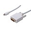 DisplayPort adapter kabel - mini DP > DVI(24+1) - M/M - 1.0m