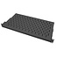 19 inch verstelbaar legbord (tray) 1U voor 500 mm diepe kasten - Zwart