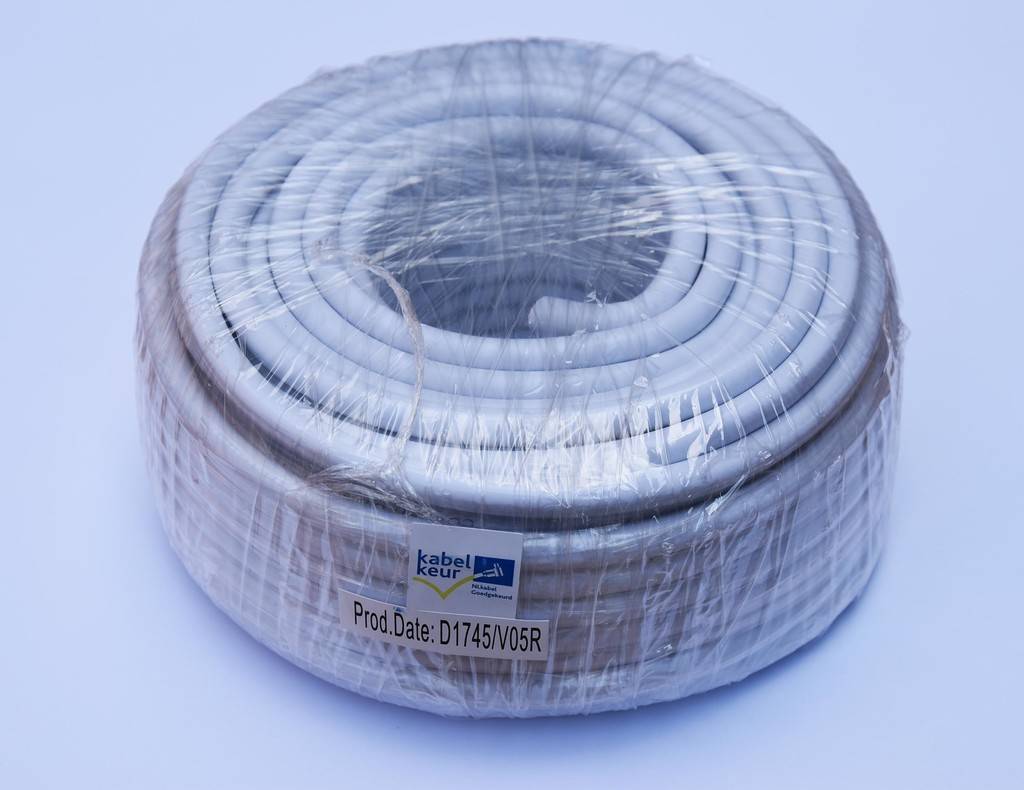 Coax kabel op rol, 10 meter 4G/LTE proof Kabelkeur / ziggo MP2 Netwerkproducten BV