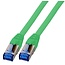 Cat6A S/FTP TPE Superflex Patchkabel - LSZH - 0.25 m - Groen