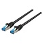 Cat6A S/FTP TPE Superflex Patchkabel - LSZH - 0.15 m - Zwart