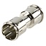 Coax F-Connector adapter F-male quick/F-male