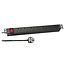 19" PDU - 1HE - zwart - 7 x UK Schuko G (UK) stekker - met schakelaar