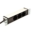 10 inch 3 voudige schuko stekkerdoos rackmount 1U