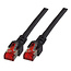 CAT 6 patchkabel S/FTP 10 meter 100% koper - Zwart