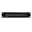 Patchpaneel Cat 6 - 10" - 12xRJ45 - Zwart