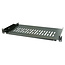 19" legbord (tray) 1U - ondiep - 250mm - Zwart