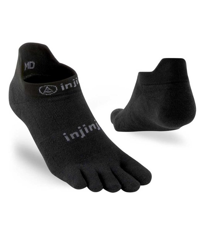 Injinji Run Performance 2.0 no show lightweight black