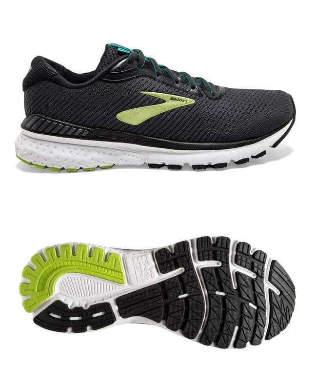 Brooks Adrenaline GTS 20  Black/Lime/Blue Grass