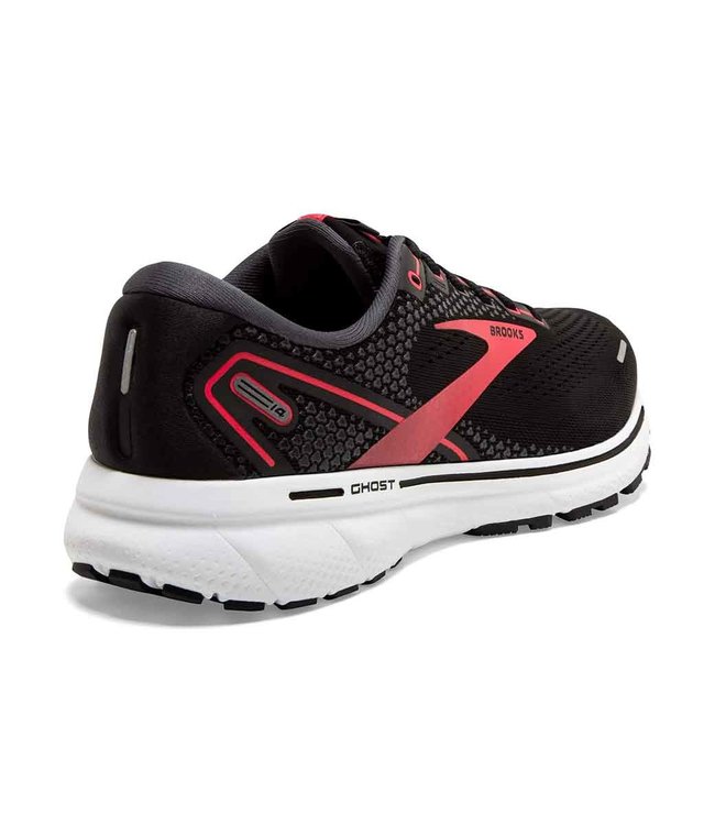 Brooks Ghost 14 W Black/Coral/White  Wide 2E leest