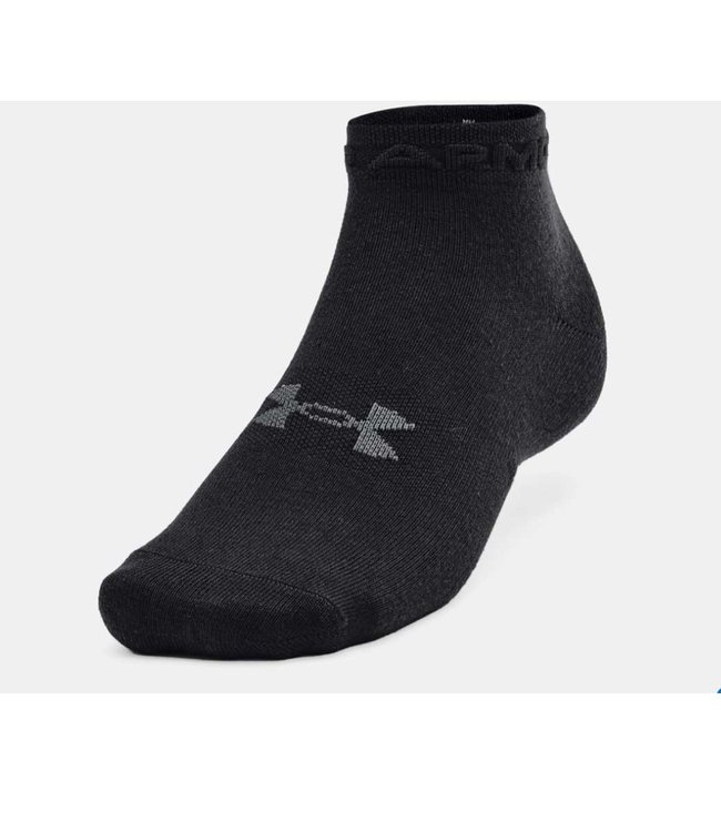 Under Armour UA Essential Low Cut Socks 3-Pack zwart