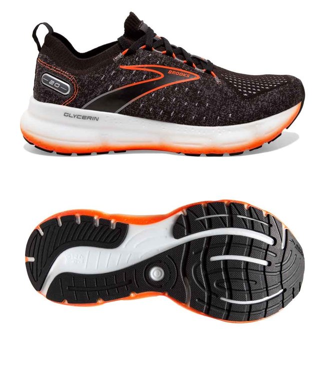 Brooks Glycerin StealthFit 20 - Black/Blackened Pearl/Flame