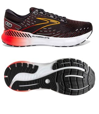 Brooks Glycerin GTS 20  Black/Blackened Pearl/Fiery Red