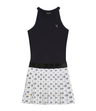 Vieux Jeu Lara Dress Black White Print