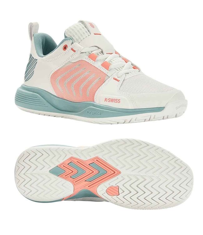 K-Swiss Ultrashot Team -dames blanc-nile-dessert flower