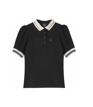 Vieux Jeu Manou Polo Logo Black