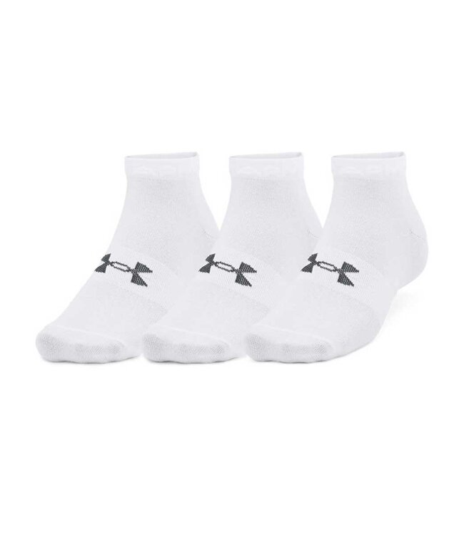 Under Armour Unisex UA Essential Low Cut Socks 3-Pack wit