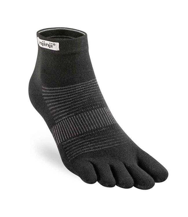 Injinji Run Lightweight coolmax mini crew black