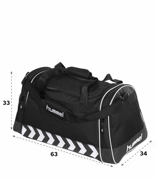 Hummel Luton Voetbaltas Zwart/Wit