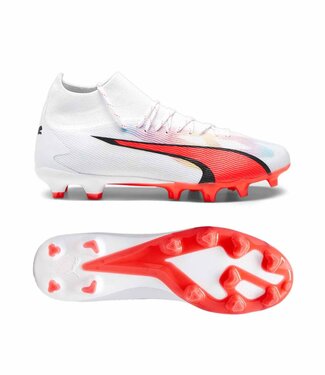 Puma Ultra Pro FG/AG white-fire-orchid