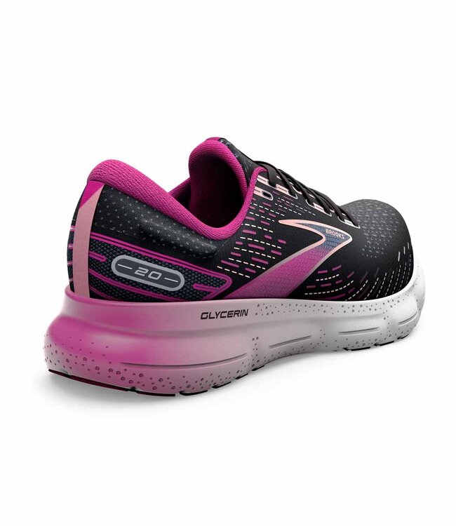 Brooks Glycerin 20 W - Black/Fuchsia/Linen