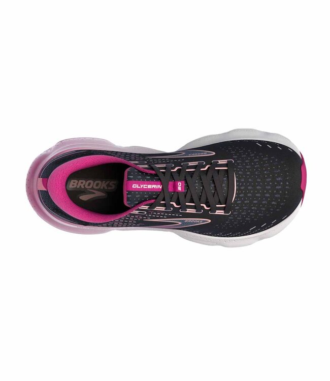 Brooks Glycerin 20 W - Black/Fuchsia/Linen