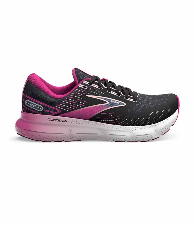 Brooks Glycerin 20 W - Black/Fuchsia/Linen
