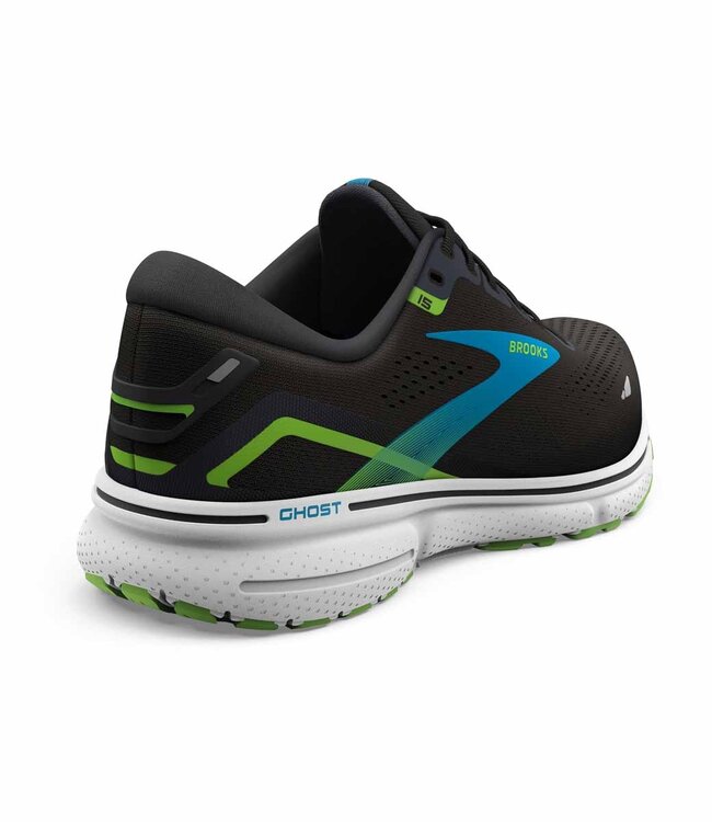 Brooks Ghost 15 Men Black/Hawaiien/Green