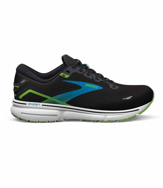 Brooks Ghost 15 Men Black/Hawaiien/Green