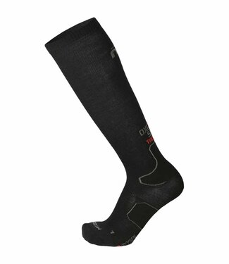 Mico Oxi-Jet  Compression light weight ski sock Merino Zwart