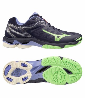 Mizuno Wave Voltage Eveningblue/Techgreen/Iolite